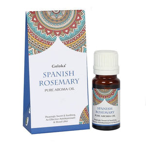Experience the invigorating essence of Goloka Spanish Rosemary Fragrance Oil, capturing the herbal freshness of rosemary in every drop.
