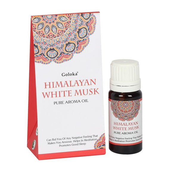 Immerse yourself in the enchanting scent of Goloka Himalayan White Musk Fragrance Oil, a captivating blend of soft musk with hints of Himalayan charm.
