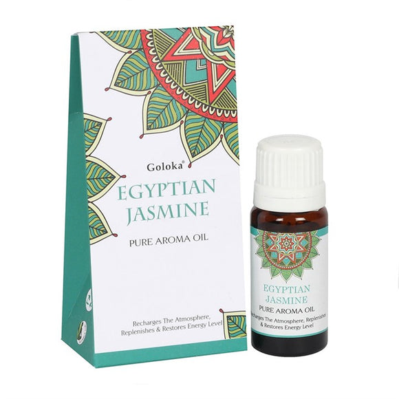 Transport yourself to an enchanting garden with Goloka Egyptian Jasmine Fragrance Oil, a captivating aroma that fills your space with the sweet and floral notes of jasmine