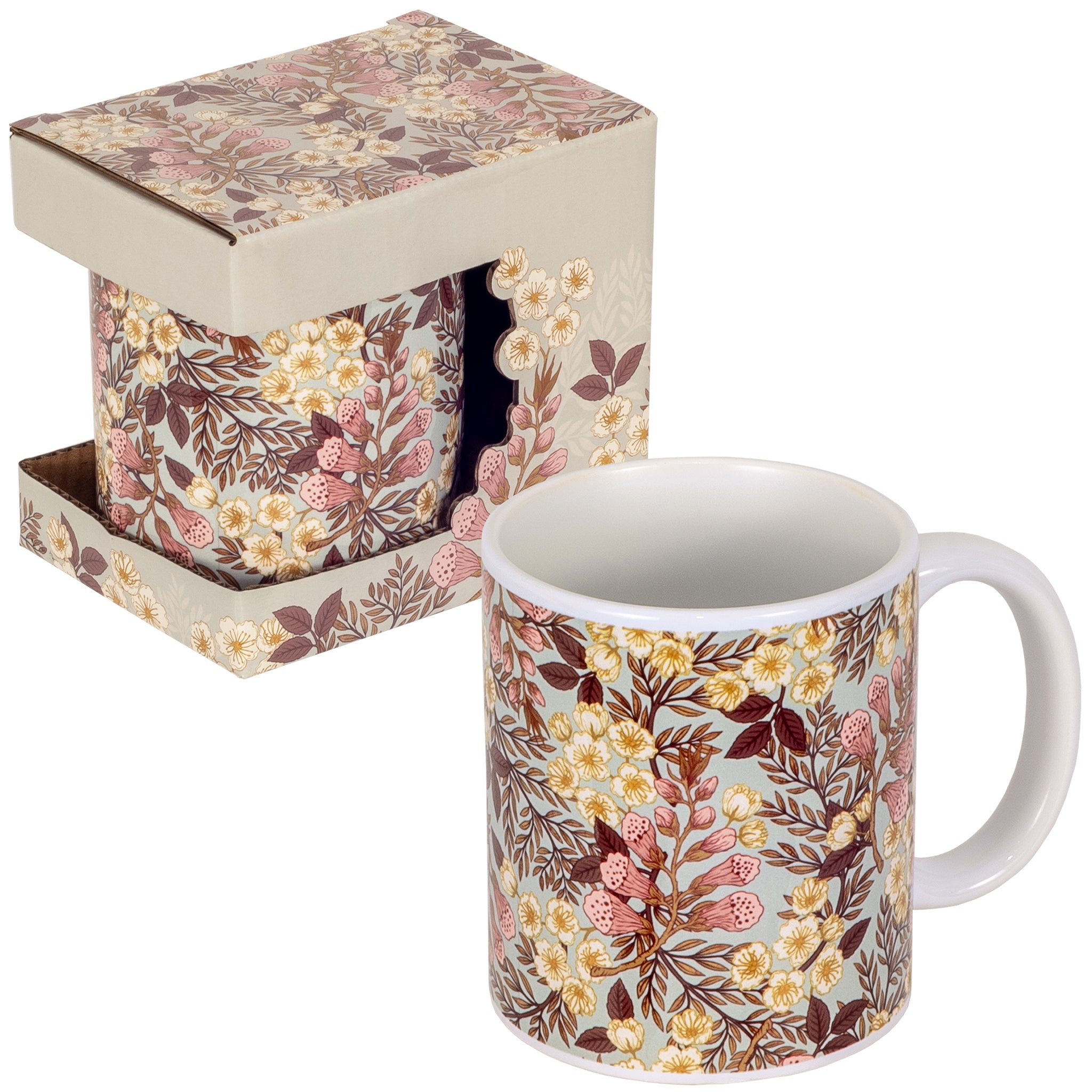 Foxglove Ceramic Floral Mug in Gift Box | Giftware Collection - Foy and ...