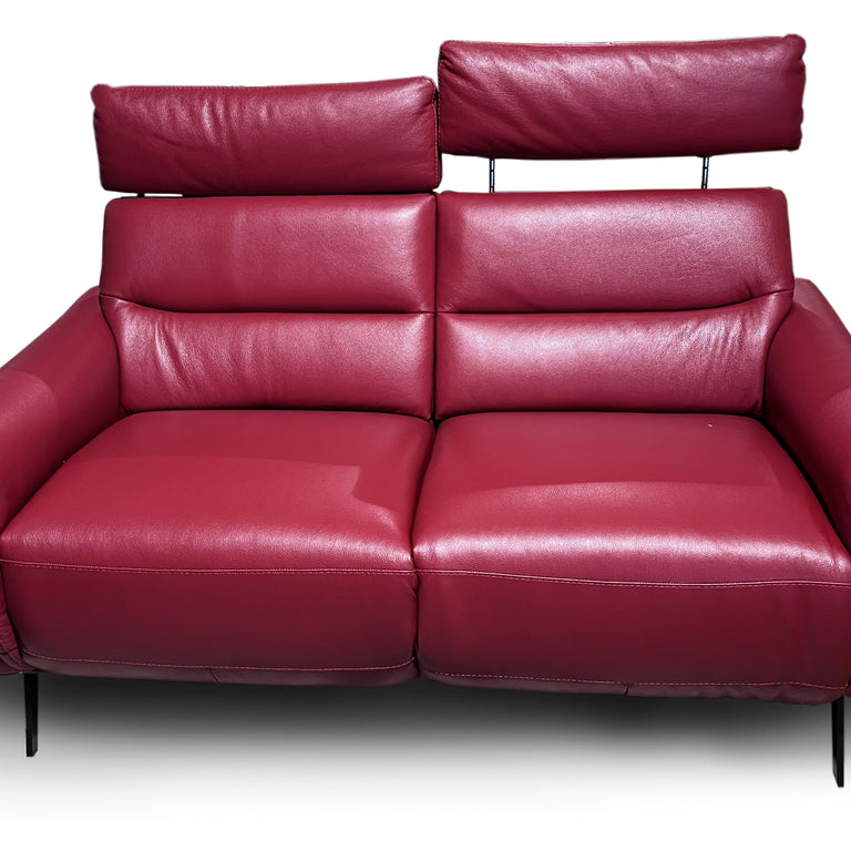 Ettore 2 Seater Leather Electric Recliner Sofa