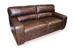 Stylish Wooden Legs Enhance the Liri 3-Seater Leather Sofa