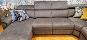 Corner Sofas Ireland - Teramo Large Corner Sofa Mid Grey