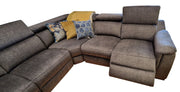 Elevate Your Living Space - Teramo Large Corner Sofa Mid Grey