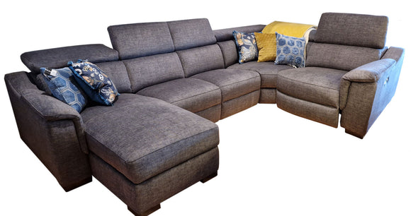 Comfort and Style Combined - Teramo Corner Sofa Mid Grey