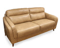 Stylish Wooden Legs on the Cagliari 3-Seater Leather Sofa