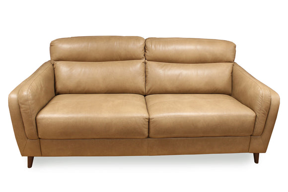 Cagliari 3-Seater Leather Sofa in Genuine Italian Leather