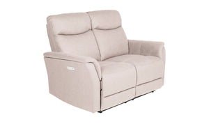 Experience the ultimate in comfort and relaxation with the Matera 2 Seater Electric Recliner Sofa in a chic taupe shade. This sofa features electric reclining mechanisms for personalized seating positions. Its modern design and neutral color effortlessly complement any interior decor.