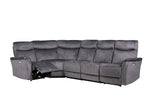 Upgrade your home with the Matera Corner Group Electric Recliner Sofa in a sleek graphite shade. This sofa combines modern style with electric reclining functionality, providing the perfect spot to unwind after a long day. Its corner configuration maximizes seating space and adds a contemporary touch to any room.