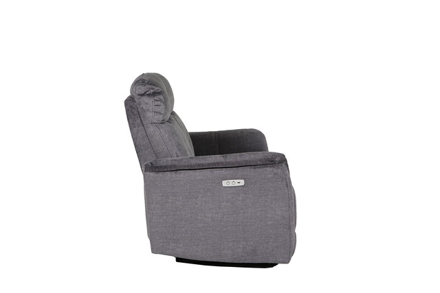 Mortimer 2 Seater Electric Recliner Sofa Vogue 16 Graphite