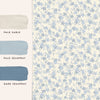 Create a relaxed coastal theme with Misterton Trail wallpaper in soothing pale seaspray blue.