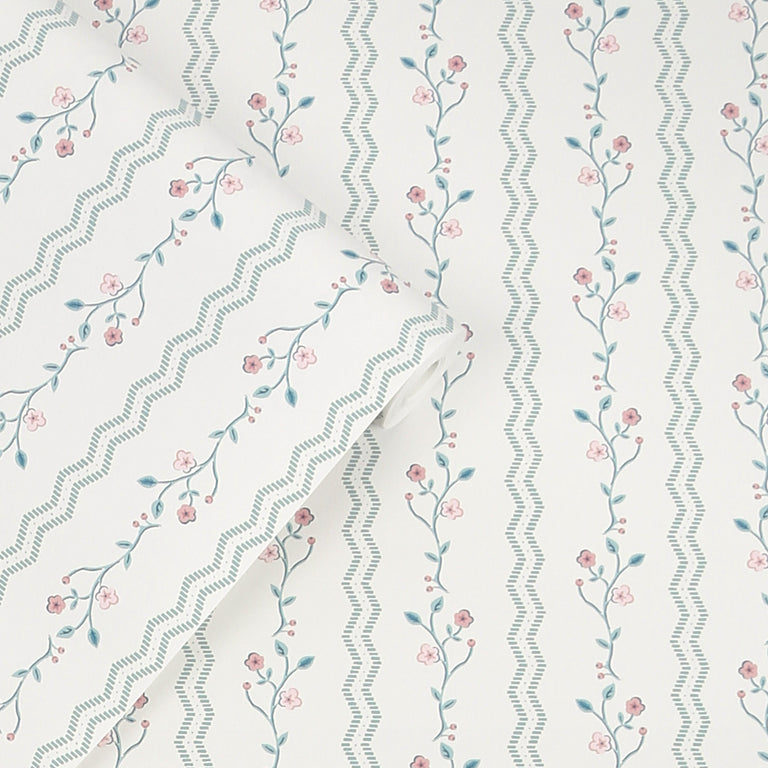 Laura Ashley Wallpaper Blencow Stripe