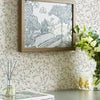 Transform your home with the beauty of Blencow Sprig, a charming wallpaper with a trailing design in dark duck egg blue.
