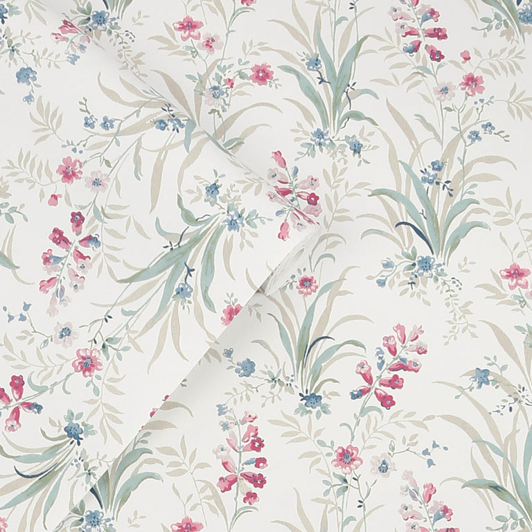 Laura Ashley Wallpaper Mosedale Posy Soft Natural