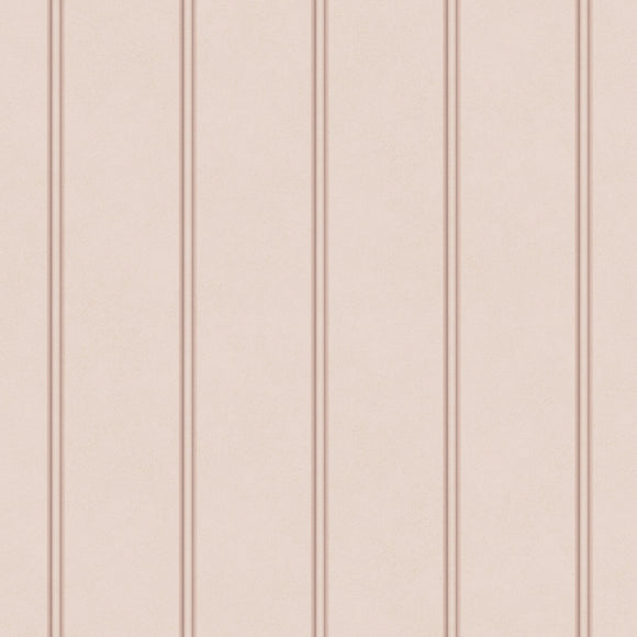 Plaster Pink Chalford Wood Panelling Wallpaper - Embrace timeless elegance in your space.