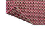 Brink & Campman Lace Tricolor Outdoor Rug Thyme, Grey, Pink hand-woven rug in a grey and pink colors