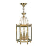 Moorgate 3 Light Lantern Polished Brass and Glass picture on the white background