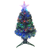 60 cm Fiber Optic Christmas Tree Multicolor picture with turned on lights on the white background