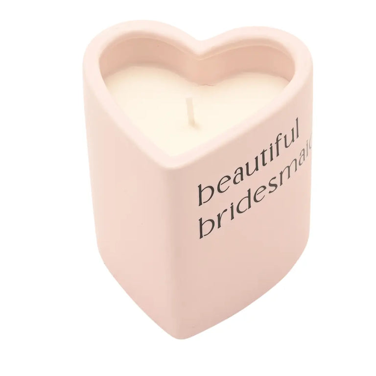 Amore Heart Candle – Heart Shaped Candles for Bridesmaids Gift