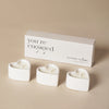 Amore Set Of 3 Heart Candles - Engaged great idea for a gifts