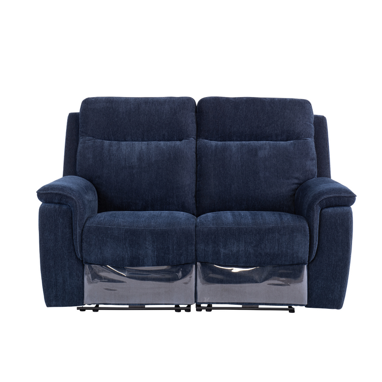 Delilah 2 Seater Sofa Fabric Electric Recliner Blue