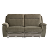Stylish 3 seater sofa Delilah electric recliner in green fabric
