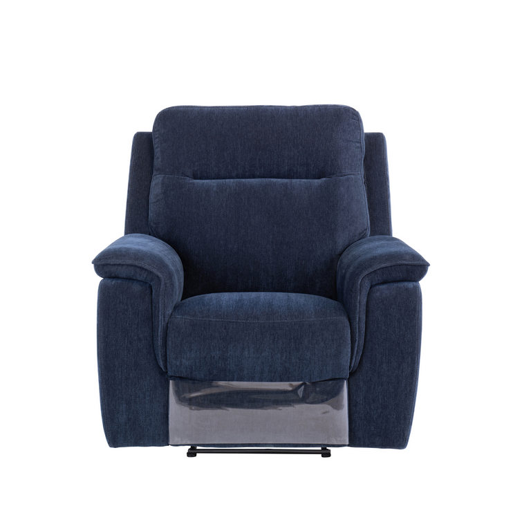 Delilah Fabric Electric Recliner Armchair Blue