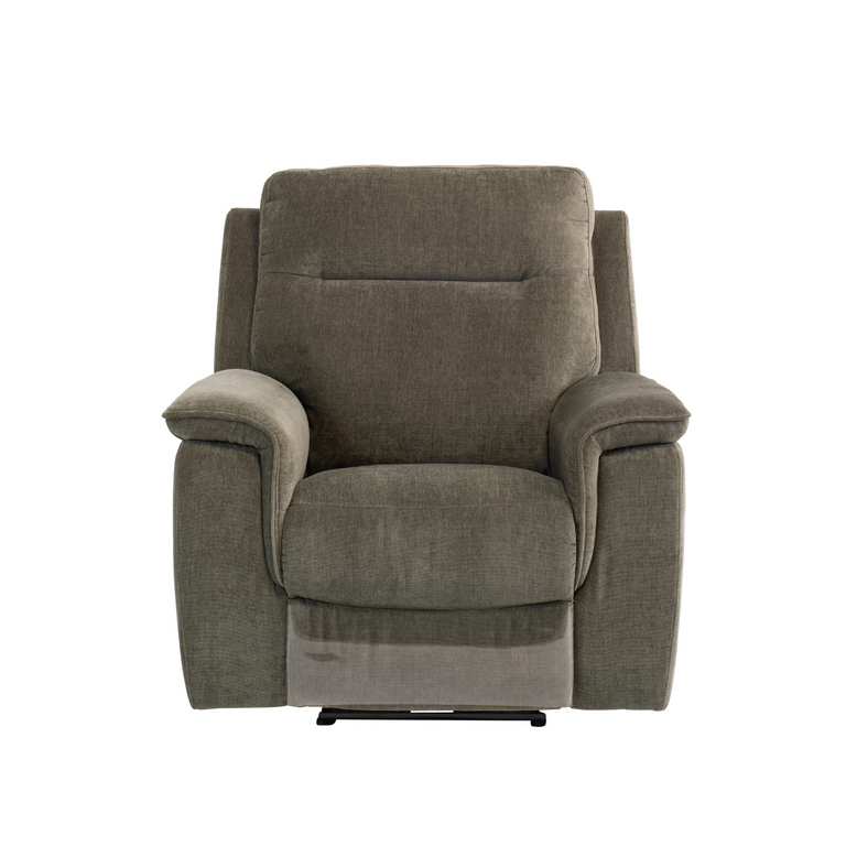 Delilah Fabric Electric Recliner Armchair Green