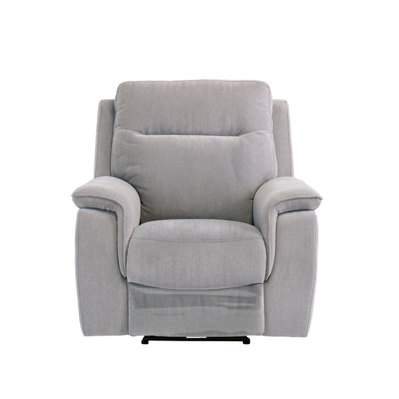 Comfortable recliner armchair Delilah Fabric Electric Recliner Armchair Silver Grey
