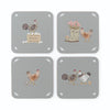 Cooksmart Hen House Lane Set of 4 Coasters placemats with similar design also available