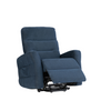 Riser recliner armchair in stylish silver grey fabric
