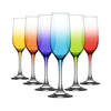 LAV Fame Glass Champagne Flutes Set of 6 - 215ml with a beautiful design