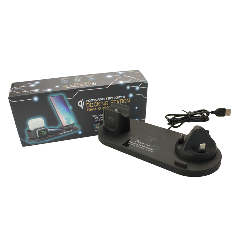 Multi Docking Station with Qi Wireless - Premium Charger Station