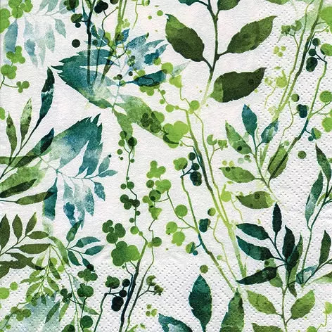 Boho Leaves & Herbs Napkins 33x33 cm – Stylish Tableware