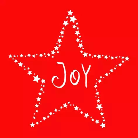 Joy Red Christmas Napkins – 33x33 cm Festive Tableware Pack