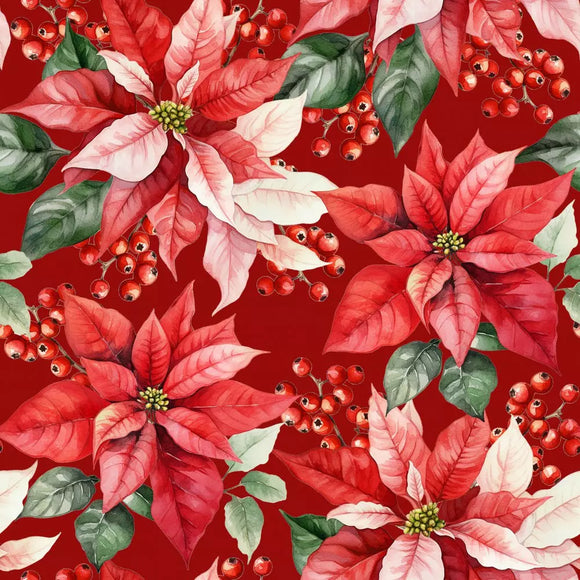 314577 Christmas Napkins 33x33 Julestjerne Antique Red picture of the napkins design