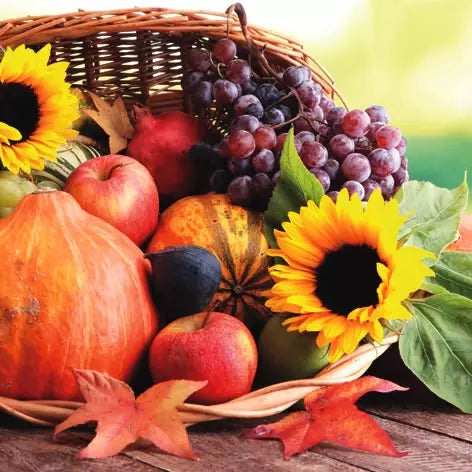 Thanksgiving Napkins 33x33 cm – Autumn Tableware for Kitchen
