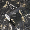 Sienna Marble Black & Gold Vasari Wallpaper 534481 picture of the roll of wallpaper
