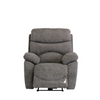 Comfortable recliner armchair with soft fabric upholstery
