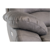 Modern electric recliner chair with cushioned headrest – Yvette Fabric Electric Recliner Armchair Grey.
