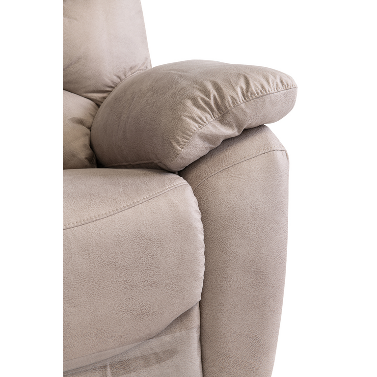 Yvette 2 Seater Fabric Sofa Electric Recliner Natural