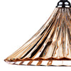 Ardeche 1 Light Large Pendant Antique Brass/Amber Glass close view picture of the amber glass shade