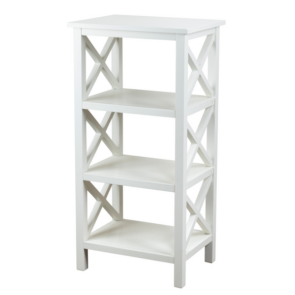 Elevate your space with the modern Rivera 4 Tier Shelf.