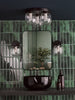 Edaline Bathroom Wall Light Matt Black life style picture