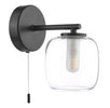 Edaline Bathroom Wall Light Matt Black 