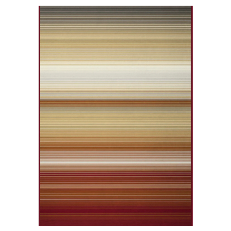 Cotton Rich Ombre Stripe Throw 140X180cm Terracotta - Soft Home Decor