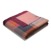 Cotton Rich Oversized Check Throw 140X180cm Plum in a blight color shade