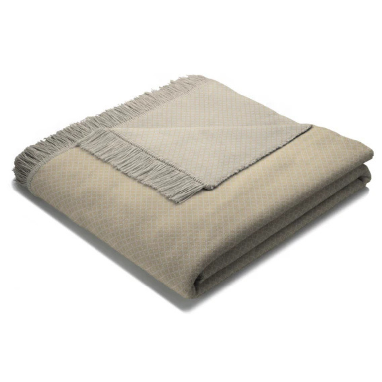 Cotton Rich Texture Semi Plain Throw 140X180cm - Natural Blanket for Home Decor