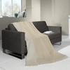 Cotton Rich Texture Semi Plain Throw 140X180cm Natural life style picture