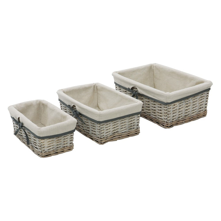 Arianna Rectangular Willow Storage Baskets